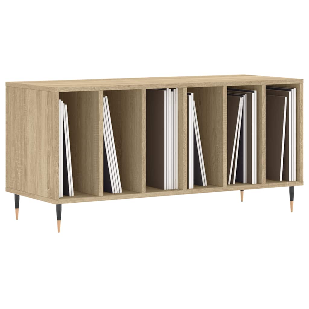 Record Cabinet Sonoma Oak 100x38x48 cm Engineered Wood